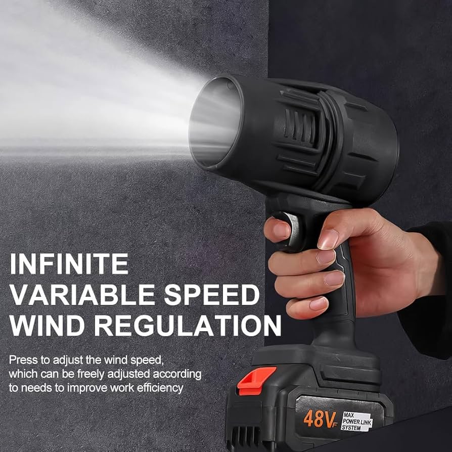 Jet Blower with Charger & 2× Battery (منفاخ هواء نفاث مع شاحن وبطاريتين)