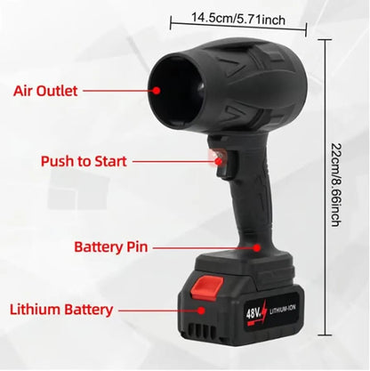 Jet Blower with Charger & 2× Battery (منفاخ هواء نفاث مع شاحن وبطاريتين)