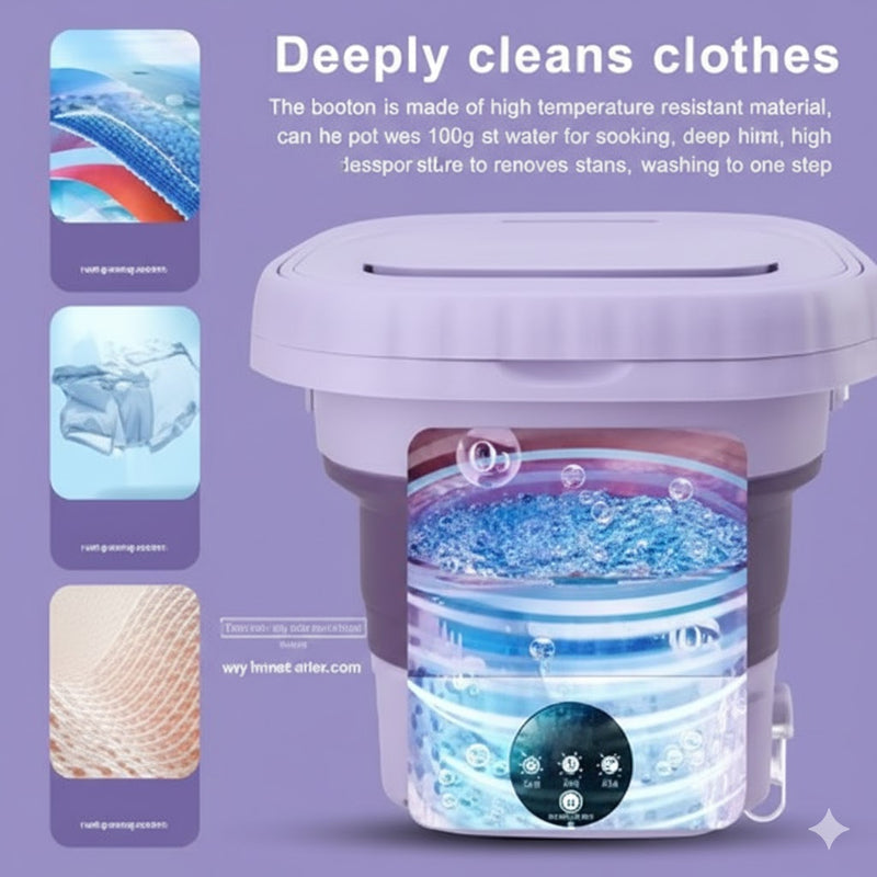 Portable Washing Machine (غسالة ملابس محمولة)